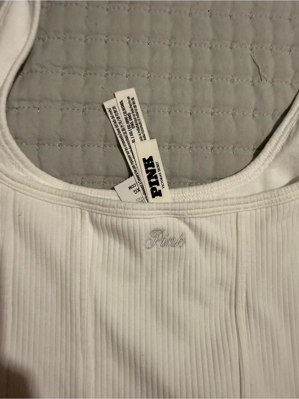 Victoria Secret Pink ribbed corset tank - Picture 6 of 12
